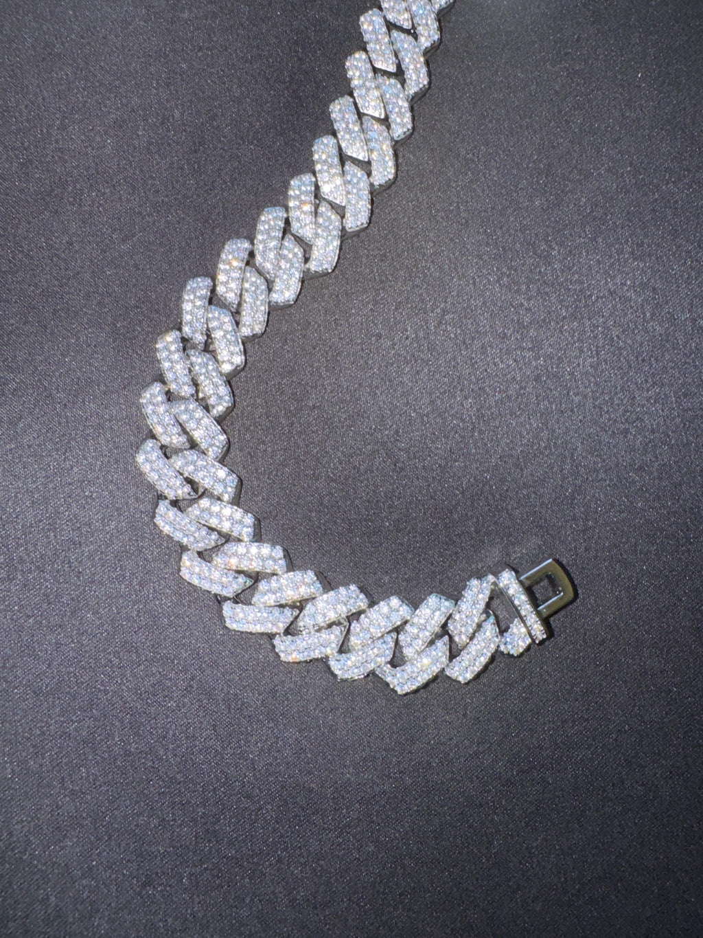 Iced out Moissanite Cuban Link bracelet