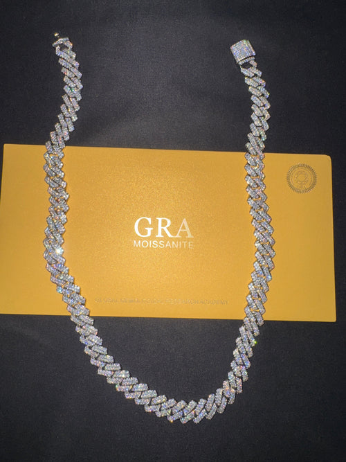 VVS1 Moissanite Cuban Link Chain