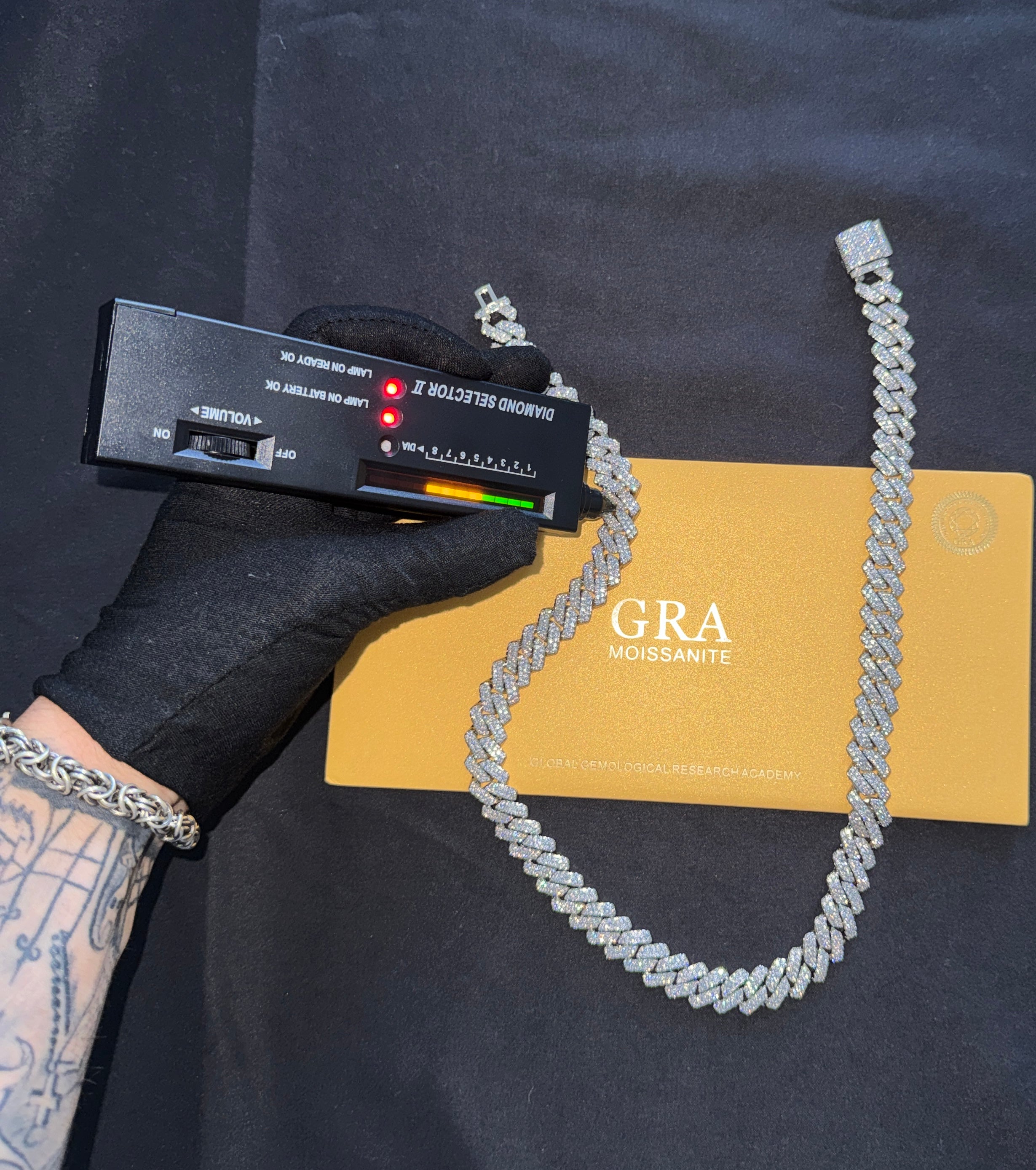 VVS1 Moissanite Cuban Link Chain